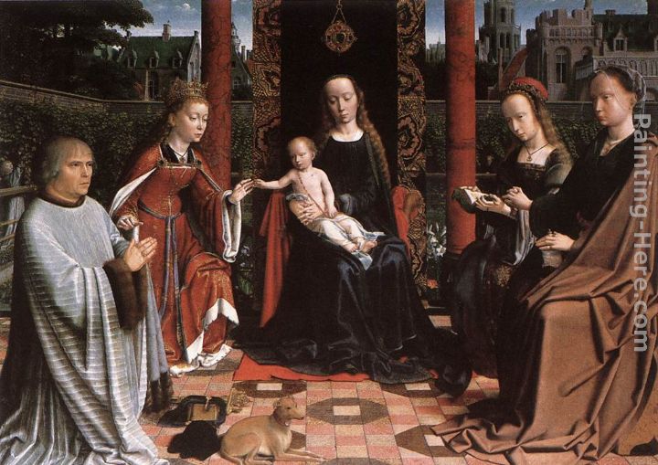 The Mystic Marriage of St Catherine painting - Gerard David The Mystic Marriage of St Catherine art painting